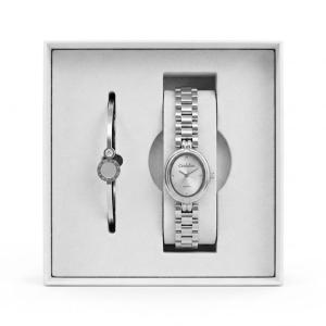 Ceshdun Women’S Silver Tone Oval Quartz Watch Set With Minimal Dial & Elegant Bracelet MS Department Store Oman
