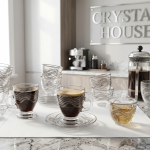 Crystal 1*8(18Pcs Tea Set Gold) MS Department Store Oman