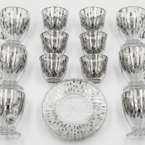 Crystal 1*8(18Pcs Tea Set Silver) MS Department Store Oman