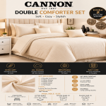 Cannon Comf Full 4Pc St-Dt-Tx L.Beige C  MS Department Store Oman