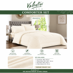 Valentini Stripe Comforter King 6Pc M/Fiber Assorted Colours MS Department Store Oman