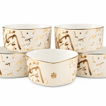 Elite Houseware Porcelain Nutsset 6 Pieces MS Department Store Oman