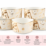 Elite Houseware Porcelain Nutsset 6 Pieces MS Department Store Oman