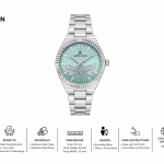 Daniel Klein Women'S Dragonfly Dial Stainless Steel Analog Wrist Watch – Silver & Mint Green MS Department Store Oman