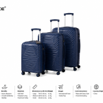 Prince Pp Trolley 3Pcs Set -20-28-32" Blue MS Department Store Oman