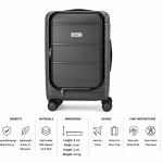 Antler Sofia Pp 4W Trolley S Cabin With Front Pocket 30" - D.Grey MS Department Store Oman