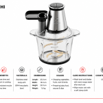 Mebashi 4in1 Chopper (3L;SS) MS Department Store Oman