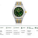 Slazenger Emerald Luxe Octagon Watch MS Department Store Oman