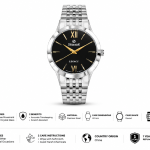 Sveston Legacy Classic Analog Watch with Stainless Steel Bracelet MS Department Store Oman
