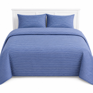 Stripe Dtx Comforter King 1Pc 259X242Cm Bstr MS Department Store Oman