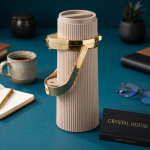 Crystal Teapot Airbag 1.9 L Brown W/Gd 1*6 MS Department Store Oman