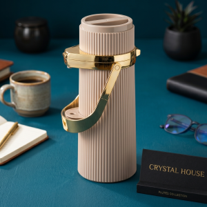 Crystal Teapot Airbag 1.9 L Brown W/Gd 1*6 MS Department Store Oman