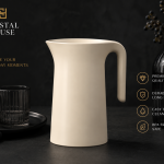 Crystal Vacuum Flask - Light Sand Silver ) 1 * 12 (1 Liter) MS Department Store Oman