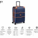 Delsey Trolley Chatelet Air 2.0 82cm 4Dw Ca Navy Blue MS Department Store Oman