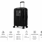 Pierre Cardin Capri Pp Trolley S 28" Black MS Department Store Oman