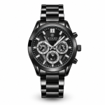 Homies Men’S Multifunction Black-Tone Stainless Steel Watch MSDepartment Store Oman