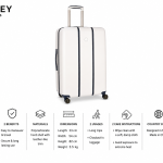 Delsey Trolley Deauville 82Cm Ivory/Navy MS Department Store Oman