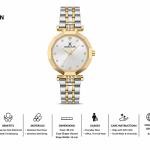 Daniel Klein Women'S Two-Tone Octagonal Crystal Dial Stainless Steel Analog Wrist Watch MS Department Store Oman