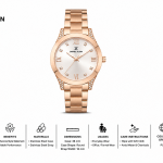 Daniel Klein Women'S Rose Gold Crystal Accent Analog Bracelet Watch MS Department Store Oman