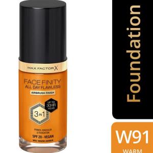 Maxfactor FF Ad Foundation Rg Facefinity W91(Warm Amber) MS Department Store Oman