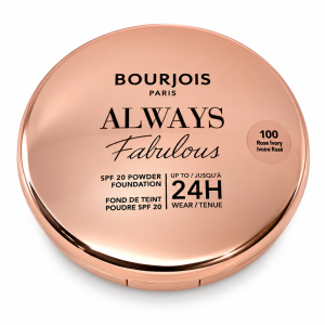 Bourjois Paris Always Fabulous Compact Foundation Shade 100 -Rose Ivory