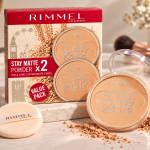 Rimmel London Stay Matte Pressed Powder 005 Silky Beige Makeup Set