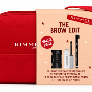 Rimmel London The Brow Edit Eyebrow Makeup Gift Set with Pouch