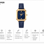 Lee Cooper Women'S Watch Analog Blue Dial With Blue Leather Strap MS Department Store Oman
