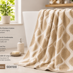 Hive Face Towel 50X100 Beige  MS Department Store Oman