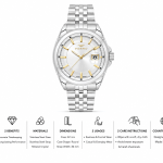 Ferro Women's Classic Analog Stainless Steel Watch with Silver Dial & Date Display MS Department Store Oman