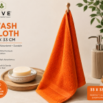 Supreme Wash Cloth  33  X 33 Cm 550 Gsm Orange  MS Department Store Oman