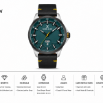 Daniel Klein Men'S Analog Day & Date Leather Strap Watch – Green Dial, Gunmetal Case & Black Leather Strap MS Department Store Oman