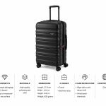 Antler Juno 2 Dlx Trolley 4W S   -24" Black MS Department Store Oman