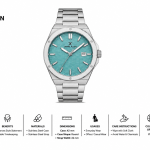 Daniel Klein Men'S Stainless Steel Analog Watch With Turquoise Textured Dial & Date Display MS Department Store Oman