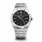 Homies Silver Black Dial Date Watch MS Department Store Oman