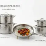 9 Pcs Panuz Series Stainless Steel Cookwaresteel MS Department Store Oman