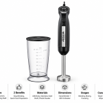 Arshia Single Hand Blender Black-HB151