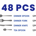 Arshia Cutlery Set 48 Pieces-TM333GGS