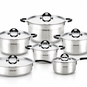 Arshia 12 + 4 Pieces Cookware Set-SS478