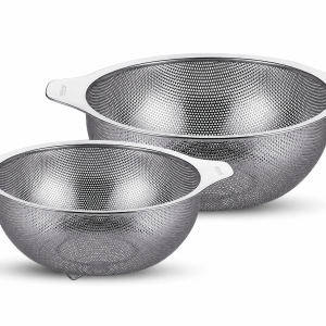 Arshia 2 Pieces Colander Stainless Steel