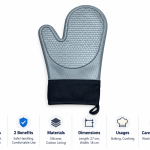 Arshia Silicone Gloves (Gray)
