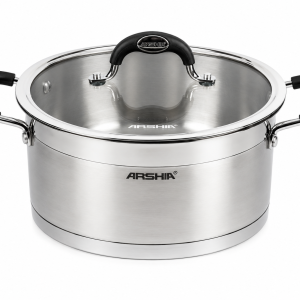 Arshia Casserole With Silicone Glass Lid-20 cm (SS622)