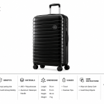 Enes-Vanille Luggage Black Large MS Department Store Oman