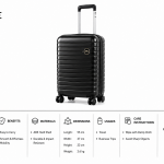Enes-Vanille Luggage Black Small MS Department Store Oman