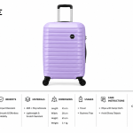Enes-Vanille Luggage Purple Medium MS Department Store Oman