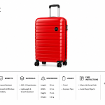 Enes-Vanille Luggage Red Large MS Department Store Oman