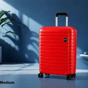 Enes-Vanille Luggage Red Medium MS Department Store Oman