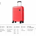 Enes-Vanille Luggage Red Small MS Department Store Oman
