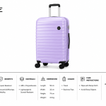 Enes-Vanille Luggage Lilac Large MS Department Store Oman