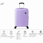 Enes-Vanille Luggage Lilac Medium MS Department Store Oman